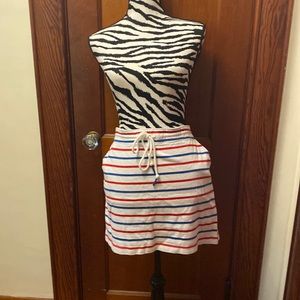 Vineyard Vines Red white and blue drawstring skirt size medium